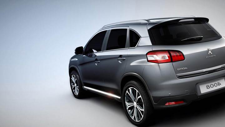 2012 Peugeot 4008 In Grey Back Side Pose